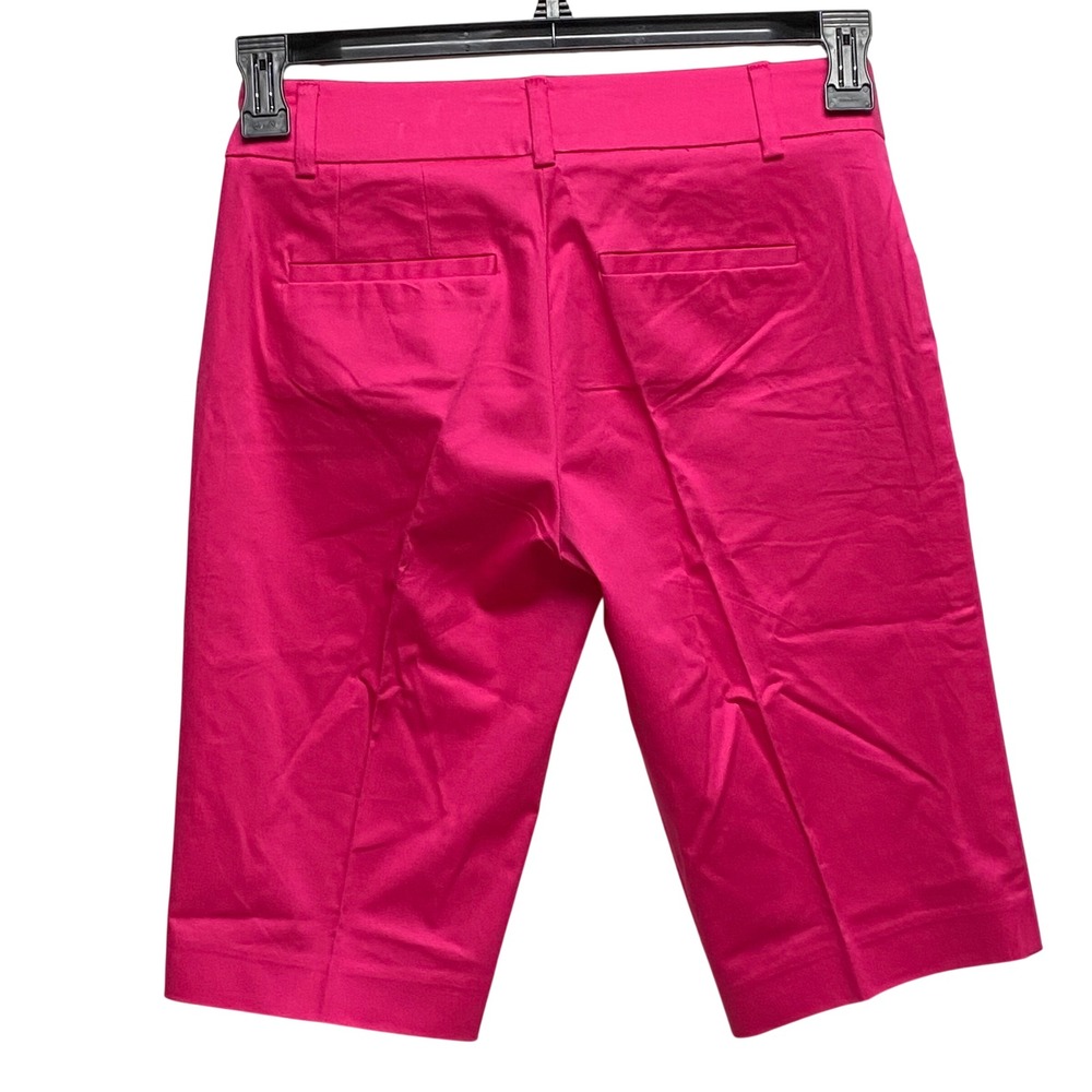 7th Avenue Pants Pink Bermuda Shorts Women Size 0‎ Stretch Sz 0 NWT - Picture 4 of 7